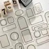 Serie de Cuadernos Poesía de Azúcar: Papel Base Decoración Materiales DIY para Diario con Borde Vintage, 30 Hojas en 6 Diseños
