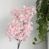 Flor de Cerejeira em Forma de Cruz Lilás Artificial Galhos de Flor de Cerejeira para Casamento Teto de Hotel Flores Artificiais Galhos de Flor de Cerejeira em Forma de Cruz Flores Lilás Personalização