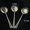 C111 Cuchara de acero inoxidable no magnético de dos yuanes 17 cm cabeza redonda cuchara para sopa cuchara para aceite cuchara de mango largo cuchara para arroz cuchara cuchara cuchara cuchara cuchara tienda de un yuan