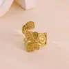 Anillo de Acero Inoxidable con Oro de 18K, Lujoso y Accesible, No se Desvanece, Línea con Corte Geométrico, Anillo de Corazón Infinito, Joyería al por Mayor