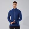 Chaqueta Deportiva para Exteriores con Cuello Alto, Alta Elasticidad, Cremallera, Mangas Largas, Entrenamiento, Cálida, Fitness, Running, Ropa Casual, Estilo Grueso, Unisex