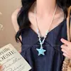 Collar de Cuerda Trenzada con Cuentas de Cerámica Rosa en Forma de Manzana para Mujer Diseño de Nicho Dopamina Cadena para Clavícula Accesorio de Cuello Personalizado