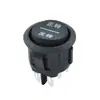 Interruptor de Alimentação Basculante Tuv Certificado Kcd1 Redondo Preto Sem Luz 6 Pinos 3 Velocidades Aberto 20mm Ponto Prateado 6A250V