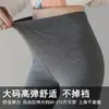Leggings para mujer para usar en exteriores primavera y otoño 2026 finos elásticos talla grande negros de cintura alta ajustados pantalones grises cropped