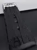Pantalones Rectos Transpirables Holgados de Otoño para Hombre en Color Marrón Maillard con Patrón de Espinas Oscuras, Pantalones de Pierna Ancha Cleanfit