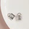 Colgante de Candado Casual de Aleación con Forma de Corazón y Estrella Incrustado con Circonita Material para Pulsera, Collar, Pendientes Accesorios de Joyería