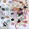 Venta al por mayor de fábrica conejo esmaltado de colores agujero recto jade cristal conejo diy pulsera hecha a mano collar material de cuentas