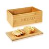 Caja de Almacenamiento de Pan para Sala de Estar con Tapa Caja de Almacenamiento de Alimentos de Gran Capacidad para Cocina con Tapa Tabla de Cortar Caja de Almacenamiento para Pasteles