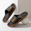 Sandalias y pantuflas eva para hombre verano pisando excremento y viviendo hogar baño antideslizante pies sin olor para exterior usando pantuflas al por mayor pareja PVC