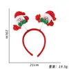 Faixa de Cabeça Decorativa de Natal Papai Noel Alce Árvore de Natal Faixa de Cabeça Adorno de Galhada Fivela de Cabeça para Vestido de Festa de Natal