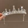 Faixa de Cabeça com Coroa para Meninas Tiara de Cabelo com Strass de Princesa para Crianças Presente de Aniversário para Menina Faixa de Cabeça para Bebê Acessório de Cabelo com Coroa Presilha de Cabelo