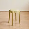 Bancos Creativos de Cuero al por Mayor, Sillas Plegables Domésticas Simples de Plástico con Cubierta Suave, Fabricante de Sillas con Asiento de Plástico con Cubierta Suave