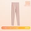 Ropa interior térmica para mujer de otoño e invierno con forro de terciopelo engrosado, talla grande, capa base cepillada por ambos lados, pantalones térmicos antibacterianos de cintura alta