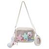 Bolso de hombro transparente JK para estudiante japonesa, bidimensional, suave, tipo bandolera, para mujer