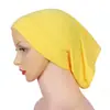 Gorra Base de Bufanda de Modal Multicolor de Alta Calidad Transfronteriza al por Mayor, Gorra de Algodón Mercerizado Elástico para Mujer sin Visera Recta