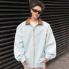 Jaqueta Masculina de Primavera para Exterior Nova Jaqueta Simples Transfronteiriça Casual Esportiva Corta-vento Tendência