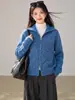 Foto realSuéter com zíper duplo feminino outono e inverno novo estilo jaqueta de tricô macio e fofo malha grossa cardigã com lapela top