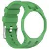Adequado para pulseira de relógio mecânico SWATCH co-branded AP, pulseira de reposição colorida de silicone para relógio de bolso Royal Oak masculino e feminino integrada
