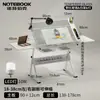 Mesa de Pintura Ajustable de Vidrio Libro de Pintura Dibujo Artístico Mesa de Escritorio para Diseñador de Arte Mesa de Banco de Trabajo