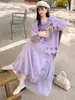 Nueva Colección Otoño/Invierno 2026: Cárdigan de punto floral tridimensional + falda de punto de malla patchwork, un elegante conjunto de dos piezas para mujer