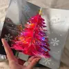 Cartão de felicitações de Natal cartão tridimensional árvore de Natal 3D cartão tridimensional cartão pequeno criativo de Natal negócio de atacado
