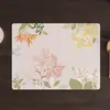 Jogo Americano Estilo Chinês Original, Jogo Americano Floral Estilo Nacional para Mesa, Jogo Americano de Couro para Prato, Impermeável, à Prova de Óleo, Resistente ao Calor, Jogo Americano Estilo Ocidental, Jogo Americano para Estudante