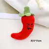 Novo Chaveiro Engraçado de Planta Pimenta Boneco Cebola Verde Desenho Animado Gengibre Chaveiro Mochila Pingente de Pelúcia Boneco