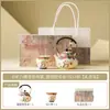 Fabricante Die Lianhua Tetera y Tazas de Gato Lindas Juego de Té de Cerámica Kung Fu para Preparar Té, Una Tetera y Dos Tazas Caja de Regalo