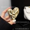 Suporte de mesa de airbag de celular de metal adesivo traseiro retrátil espelho de amor adesivo espelho cosmético portátil