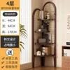 Estantería de Esquina de Madera Maciza de Pie Armario de Almacenamiento para Esquina de Pared Gabinete Triangular para Sala de Estar Estantería de Esquina para Comedor Armario de Almacenamiento