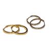 Pendientes Diseño de Nicho Pendientes de Lujo Ligero de Alta Calidad Anillo de Bolsa de Oro de 14K Pendientes Sencillos Estilo Coreano Pendientes de Botón Circulares