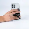 Soporte para Teléfono Móvil con Tarjetero de PU Adhesivo, Soporte Magnético Plegable para Coche, Funda para Teléfono RFID, Soporte Adhesivo para Teléfono