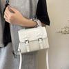 Bolso de Mano Moderno Estilo Coreano Elegante Bolso Cuadrado Pequeño para Mujer 2025 Nuevo Lindo Lazo Gran Capacidad Un Solo Hombro Bandolera