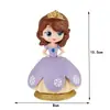 Adorno para Pastel de Princesa de Hielo de Plástico, Figura Decorativa para Hornear de Cumpleaños de Niña, Decoración de Mesa de Postres para Fiesta