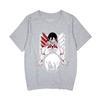 Camiseta de manga corta con cuello redondo y estampado de Attack on Titan.