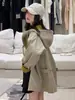 Abrigo casual de otoño para niñas mayores, ropa nueva para niños de primavera y otoño, gabardina elegante y moderna para niñas