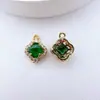 Cobre Banhado a Ouro Micro-Incustado Zircônia Materiais e Acessórios Artesanais DIY para Colares, Pulseiras, Pingentes e Charms