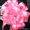 Decoración para coche de boda flor de tirar a mano arreglo para manillar flor de bola boda color de boda flor de tirar con lazo de bola 10 piezas/caja