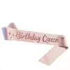 Estilo Ins Coreano Nuevo Colorido Etiqueta de Cumpleaños con Correas para Hombro para Fiesta de Niñas Fiesta Cinturón de Borlas Estrella Puntos