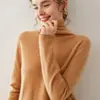 Suéter de Cachemira Sin Costuras y Amigable con la Piel con Cuello Alto Apilado, Suéter Pulóver Ajustado para Mujer, Cálido Suéter de Punto Interior para Otoño e Invierno