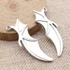 49X18mm 4,9g Prata Antiga Acessórios de Joias DIY Pingente de Asas de Morcego Vampiro Feito à Mão