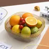 Plato de frutas para el hogar sala de estar mesa de café 2023 nuevo lujo ligero gama alta cesta de frutas plato de exhibición de dulces y bocadillos plato grande