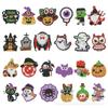 Pintura de Diamante Transfronteiriça Personalizada Feita à Mão DIY Coleção de Halloween Ímãs de Geladeira Luzes de Parede Brilhantes Enfeites Pendurados Porta-copos Adesivos 5D
