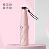 Paraguas Ultra Ligero de Plumas Estilo Japonés con Recubrimiento Negro Engrosado para Protección Solar, Paraguas Plegable para Mujer, Paraguas Portátil de Lápiz, Paraguas Publicitario de Regalo