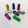 Porca de Roda Lug Nut Pontiaguda Cabeça de Bala Alumínio de Aviação 7075 Roda Modificada de Carro Leve