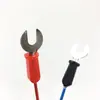 Experimento Físico Uso Estudiante Líder Cable de Conexión Forma de U Pinza de Cocodrilo Enchufe Hueco Enchufe Banana Equipo de Experimento Eléctrico Cable Conductor