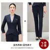 Uniformes Elegantes de Outono para Equipe de Recepção de Hotel, Ternos de Negócios, Uniformes de Trabalho para Lojas de Joias, Trajes Profissionais, Conjuntos de Terno Feminino
