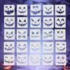 Modelos de pintura vazados Lanterna de abóbora de Halloween jornal feito à mão para crianças stencil DIY molde de pintura para artesanato de feriado