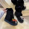 2025 Nuevo Invierno Exportación Transfronteriza Talla Grande Cómodas con Cordones Cálidas Modernas Talla Grande Botas para Nieve Zapatos de Invierno para Mujer Venta al por Mayor