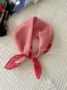 Algodón suave y lino transpirable aptos para la piel protección para el cuello cuadrado pequeño punto de ola flor de anacardo turbante exportación coreana bufanda individual bufanda de seda damas
